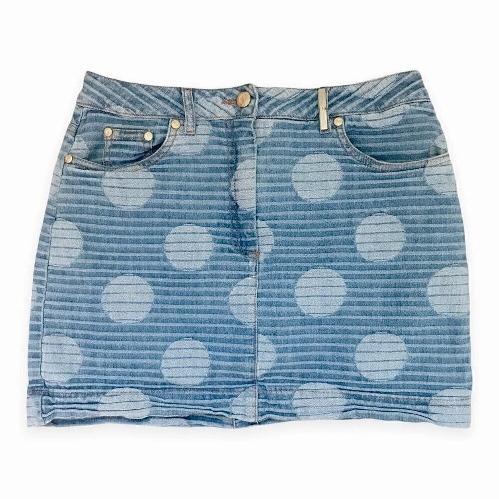 KENZO Paris Denim Mini Skirt | French Size 36